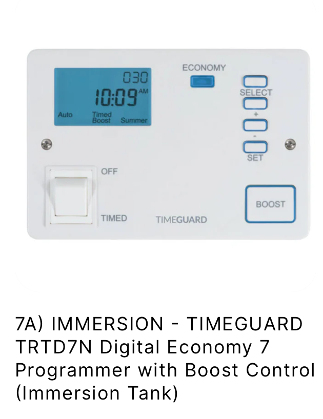 SUPPLY AND REPLACE IMMERSION TIMER