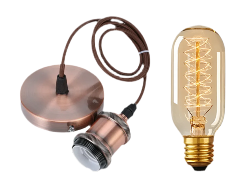 SUPPLY AND REPLACE LIGHT FOR PINK PENDANT (Includes Lamp)