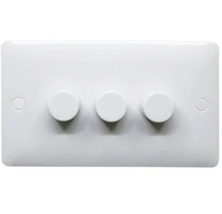 Replace 3Gang White Led Dimmer Switch (No Hidden Fees - Price includes Parts, Labour and Tax included)