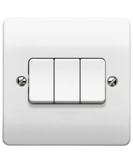 Replace 3Gang White Light Switch (No Hidden Fees - Price includes Parts, Labour and Tax included)