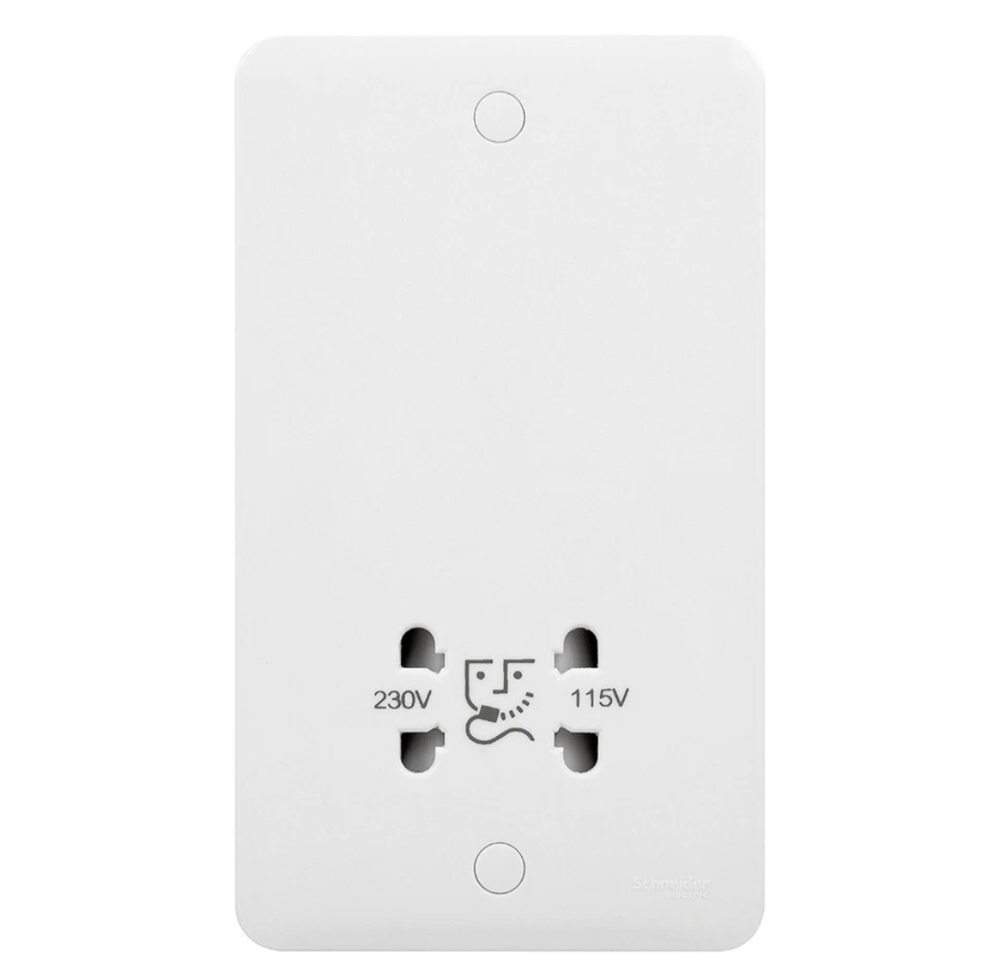Replace Shaver Socket - White Plastic