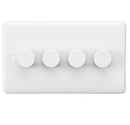 Replace 4Gang White Led Dimmer Switch (No Hidden Fees - Price includes Parts, Labour and Tax included)